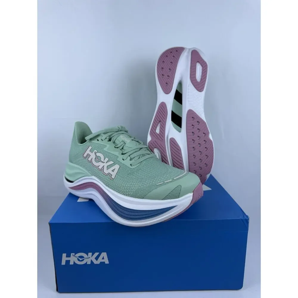 Hoka One One Skyward X Jadeite Dried Rose Women's Green Pink 1147912-JTD